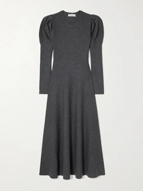 Gabriela Hearst Hannah Wool and Cashmere-blend Midi Dress