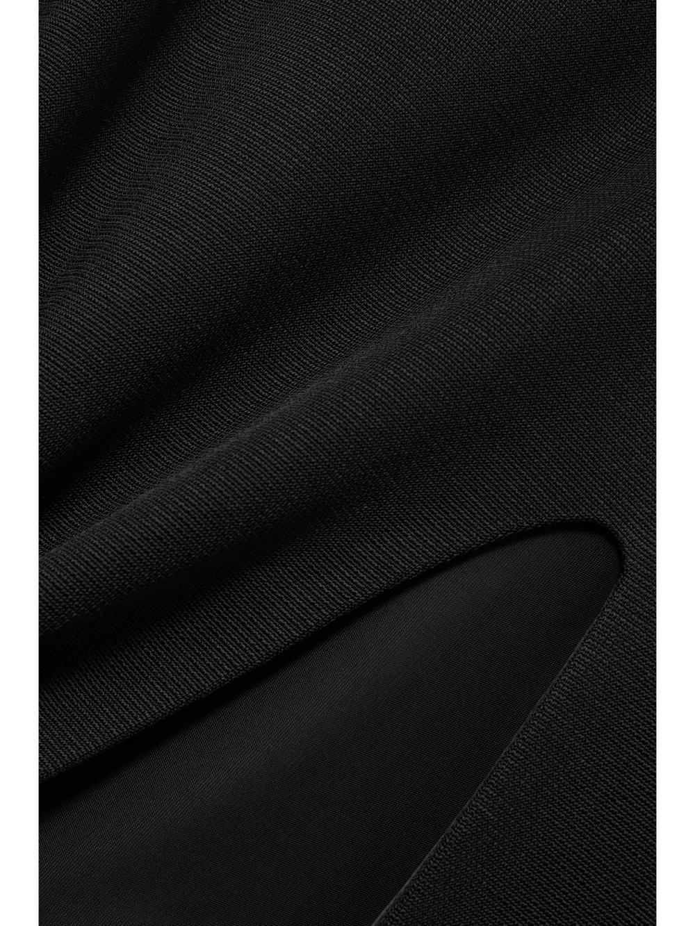 Close-up detail of the Galvan Alicja Stretch-jersey Maxi Skirt