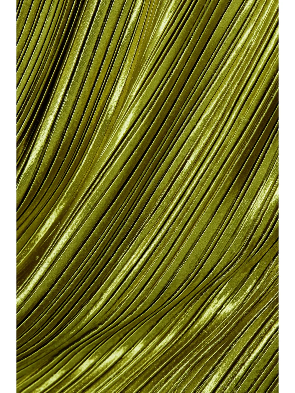 Close-up detail of the Galvan Nuage Metallic Plissé-crepe Blazer
