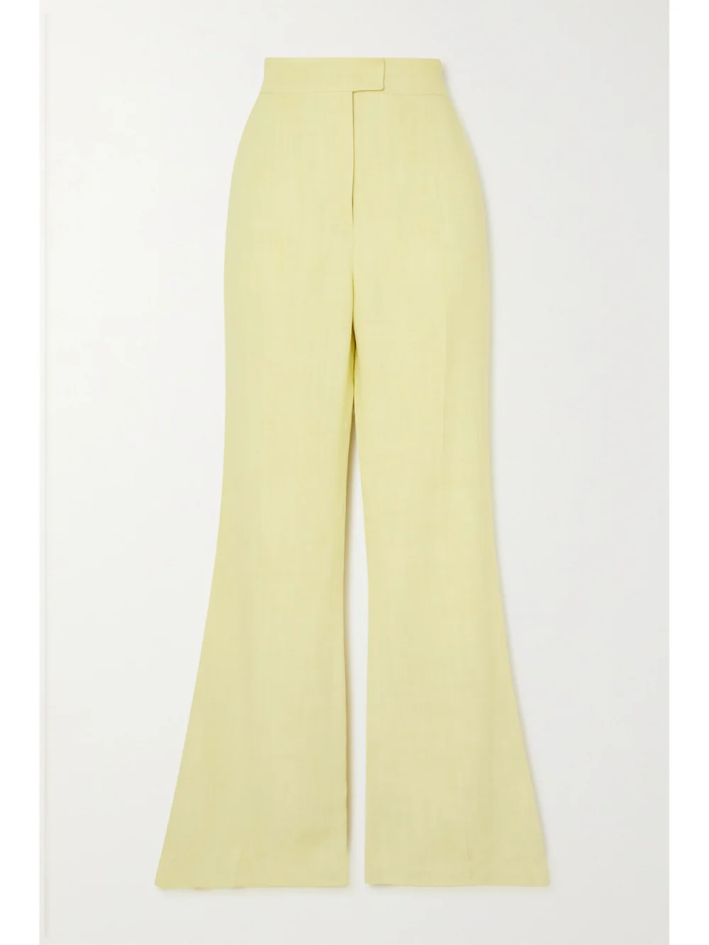Galvan Woven Wide-leg Pants in pastel yellow