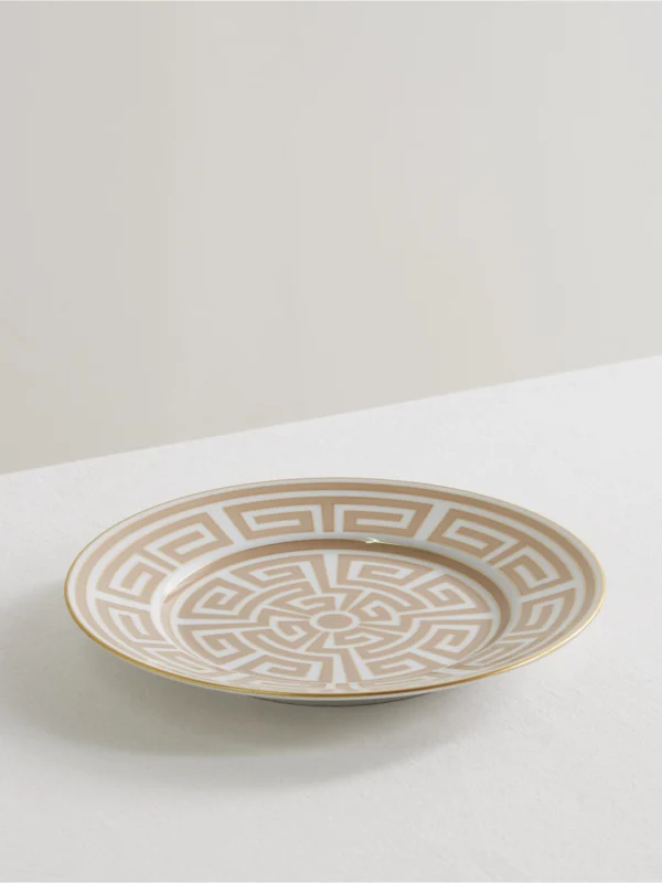 Ginori Labrinto Gold-plated Porcelain Dessert Plate