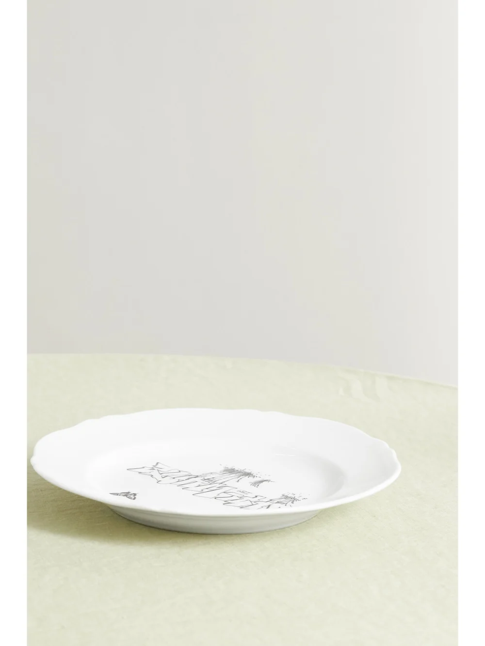 Back view of the Ginori + Off-white 21cm Porcelain Dessert Plate