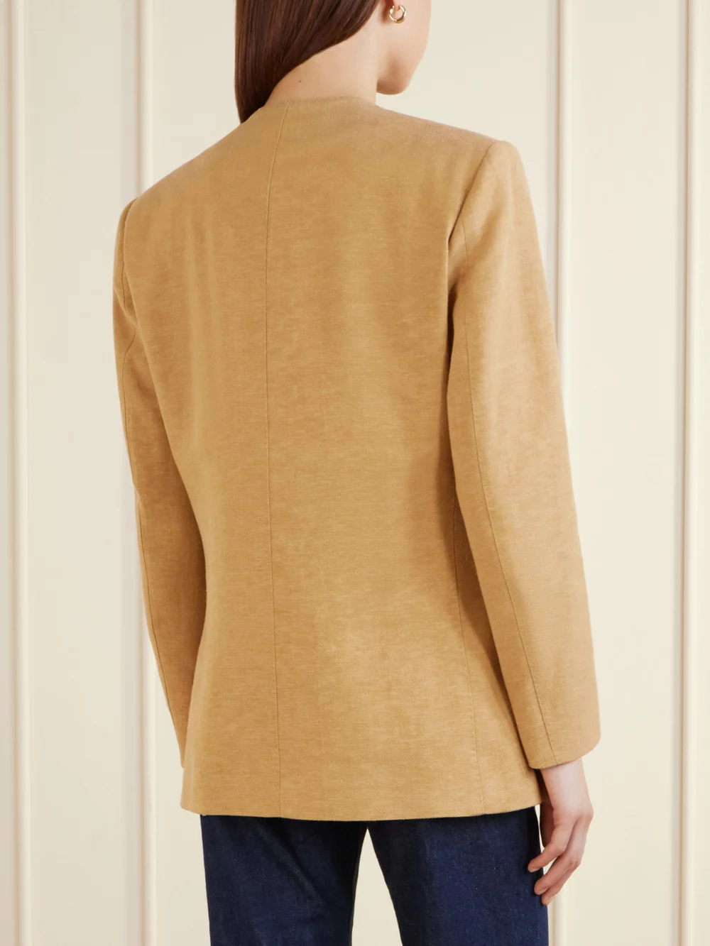 Back view of the Giuliva Heritage Lara Linen-blend Blazer