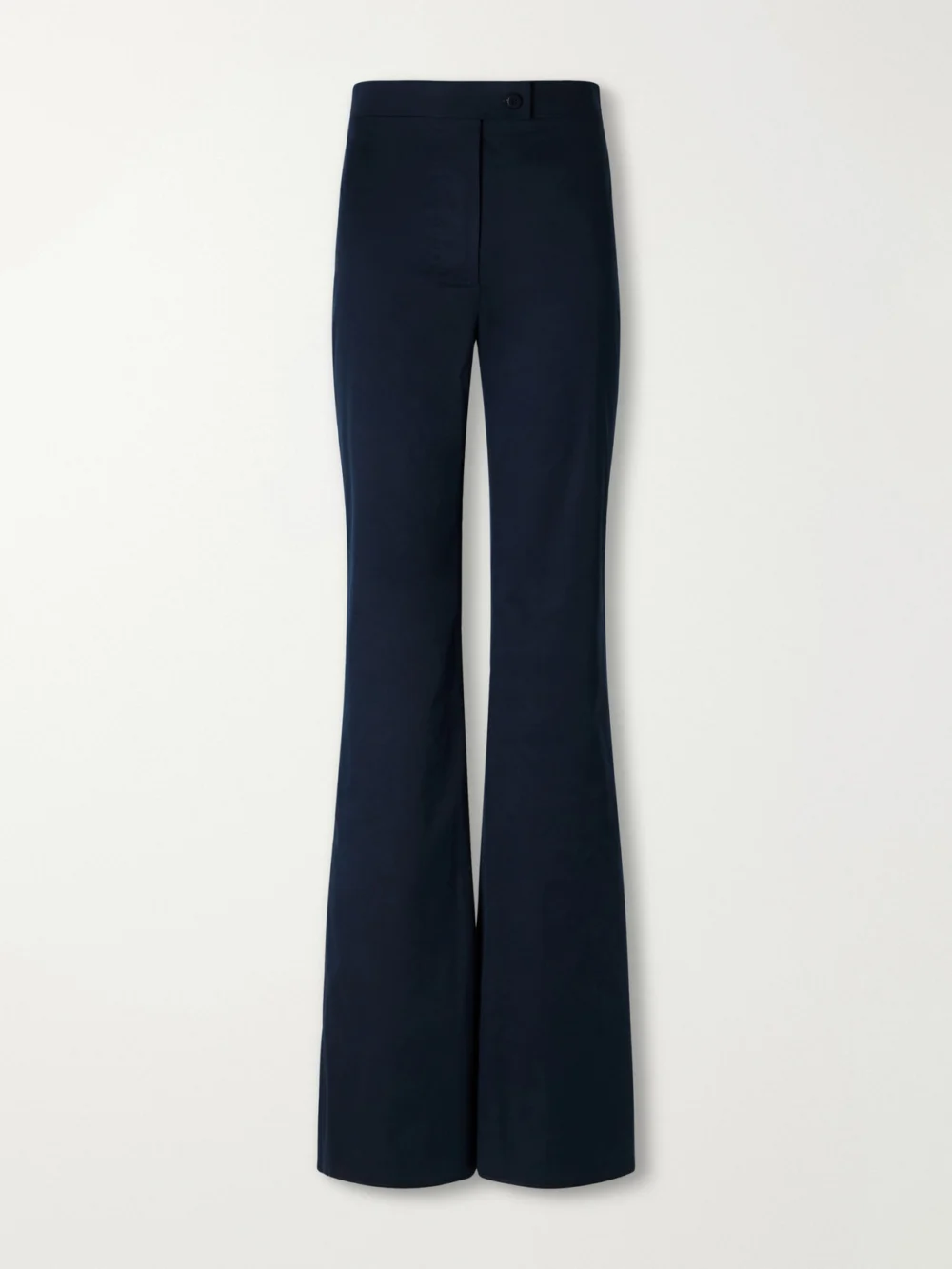 Giuliva Heritage Laura Cotton-blend Straight-leg Pants in navy