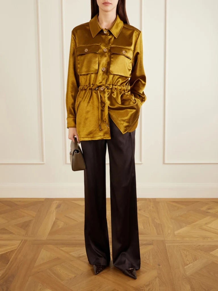 Giuliva Heritage Tessa Drawstring Satin Jacket