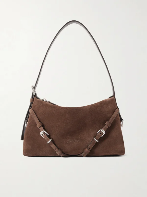 Givenchy Voyou Suede Shoulder Bag