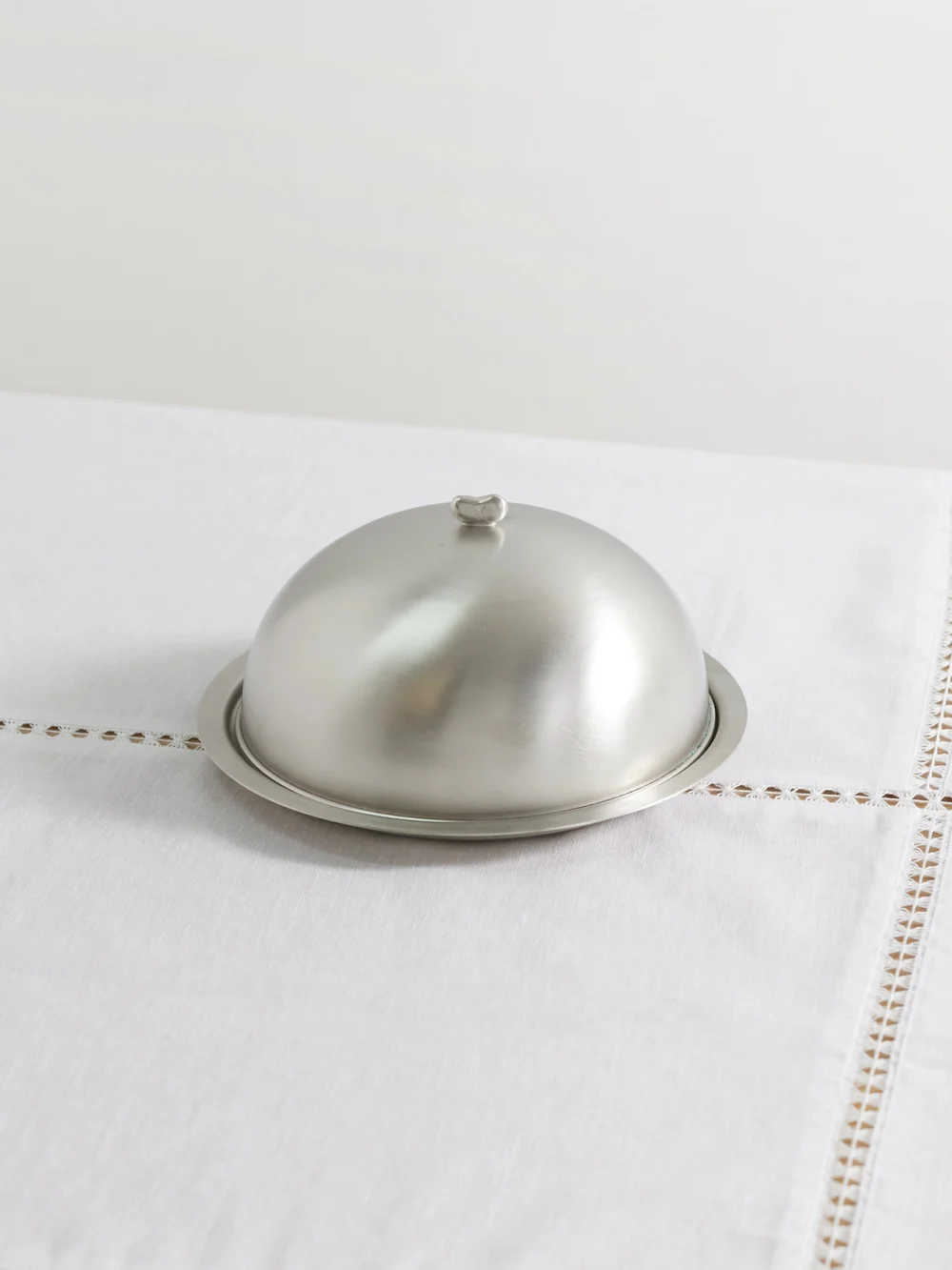 Gohar World Large Nickel-plated Cloche in silver