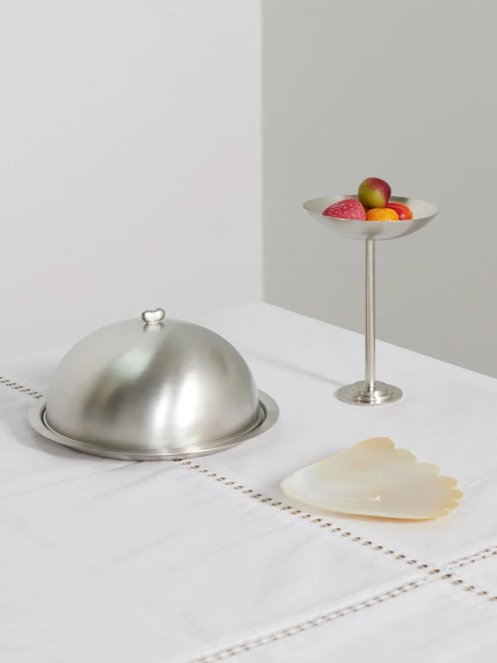 Gohar World Large Nickel-plated Cloche, styled view