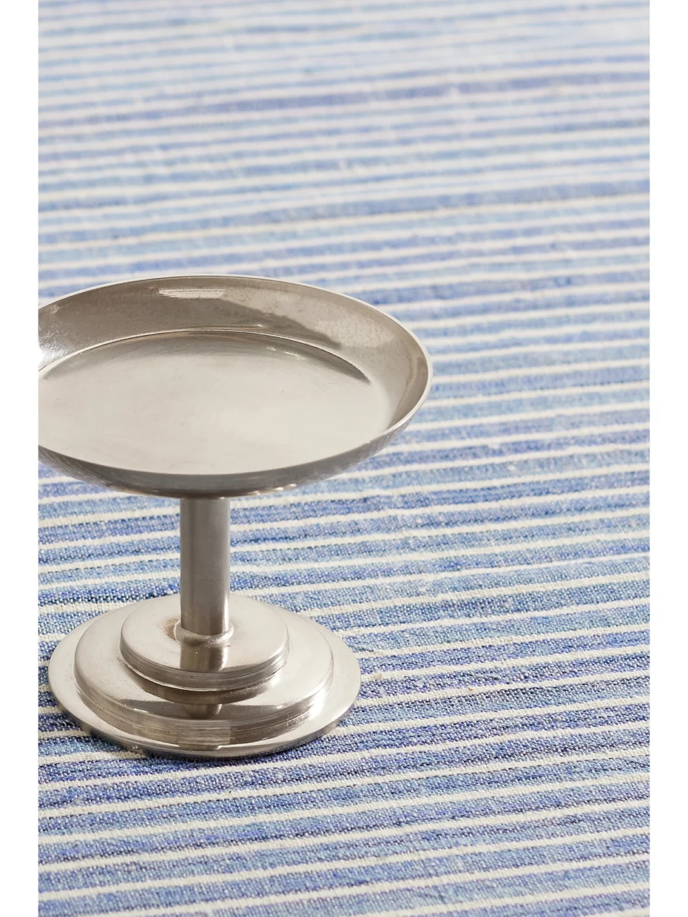 Close-up detail of the Gohar World Set of Four Stainless Steel Dessert Stems