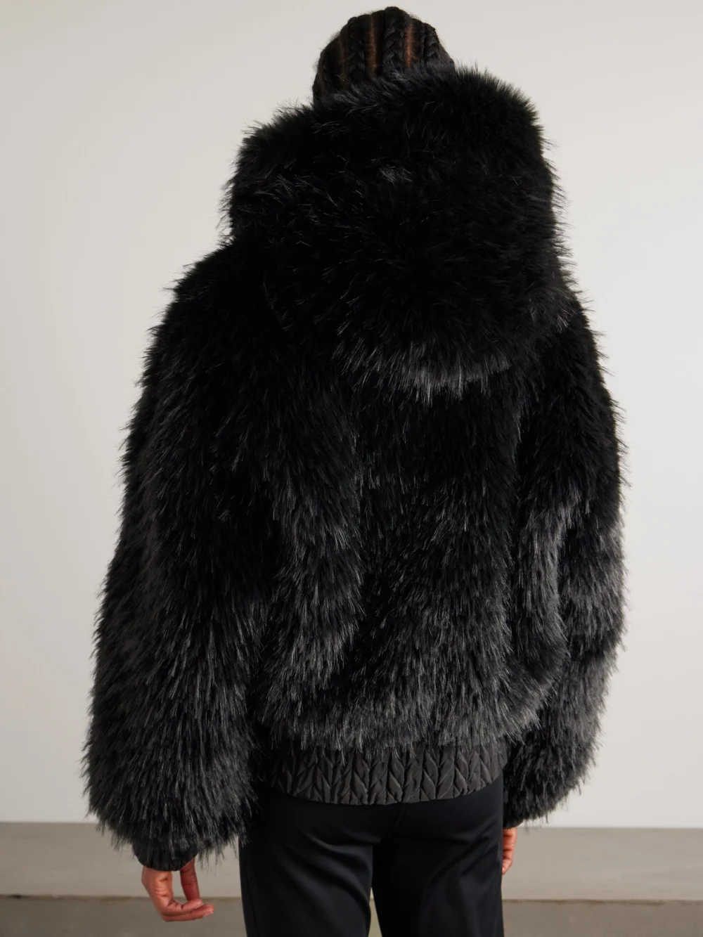 Back view of the Goldbergh Indira Reversible Hooded Padded Recycled and Plush Ski Jacket