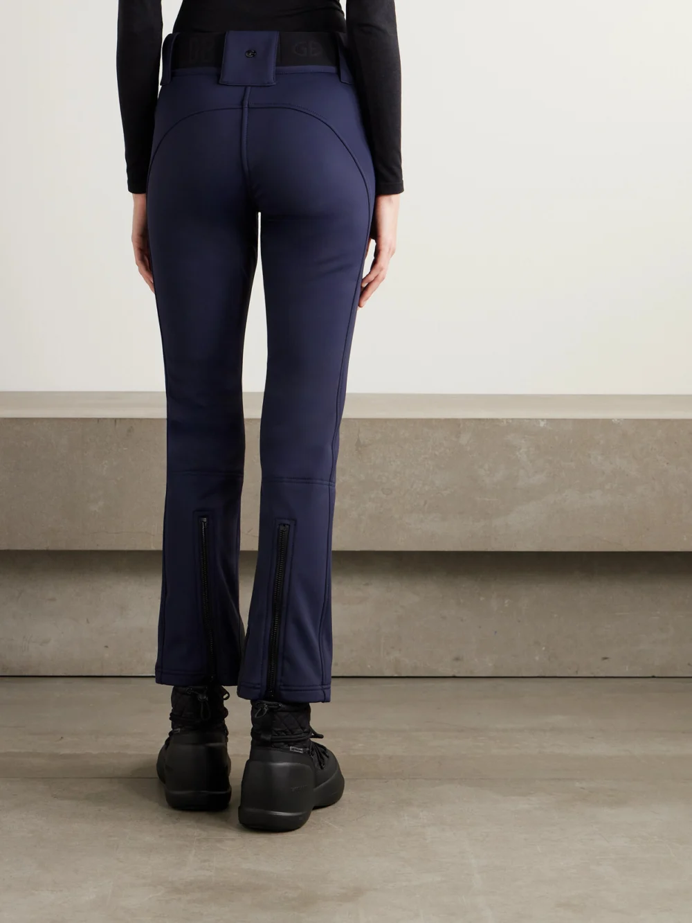 Back view of the Goldbergh Pippa Belted Flared Ski Pants