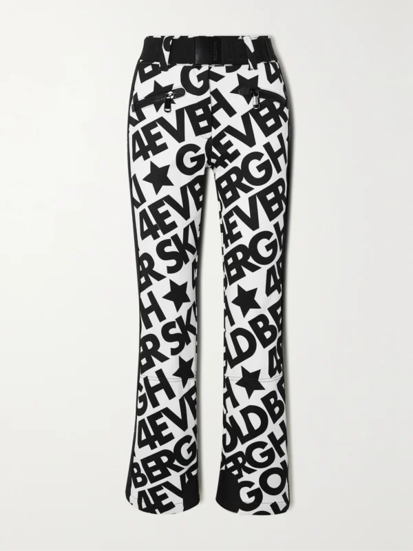 Goldbergh Skistar Printed Belted Flared Ski Pants