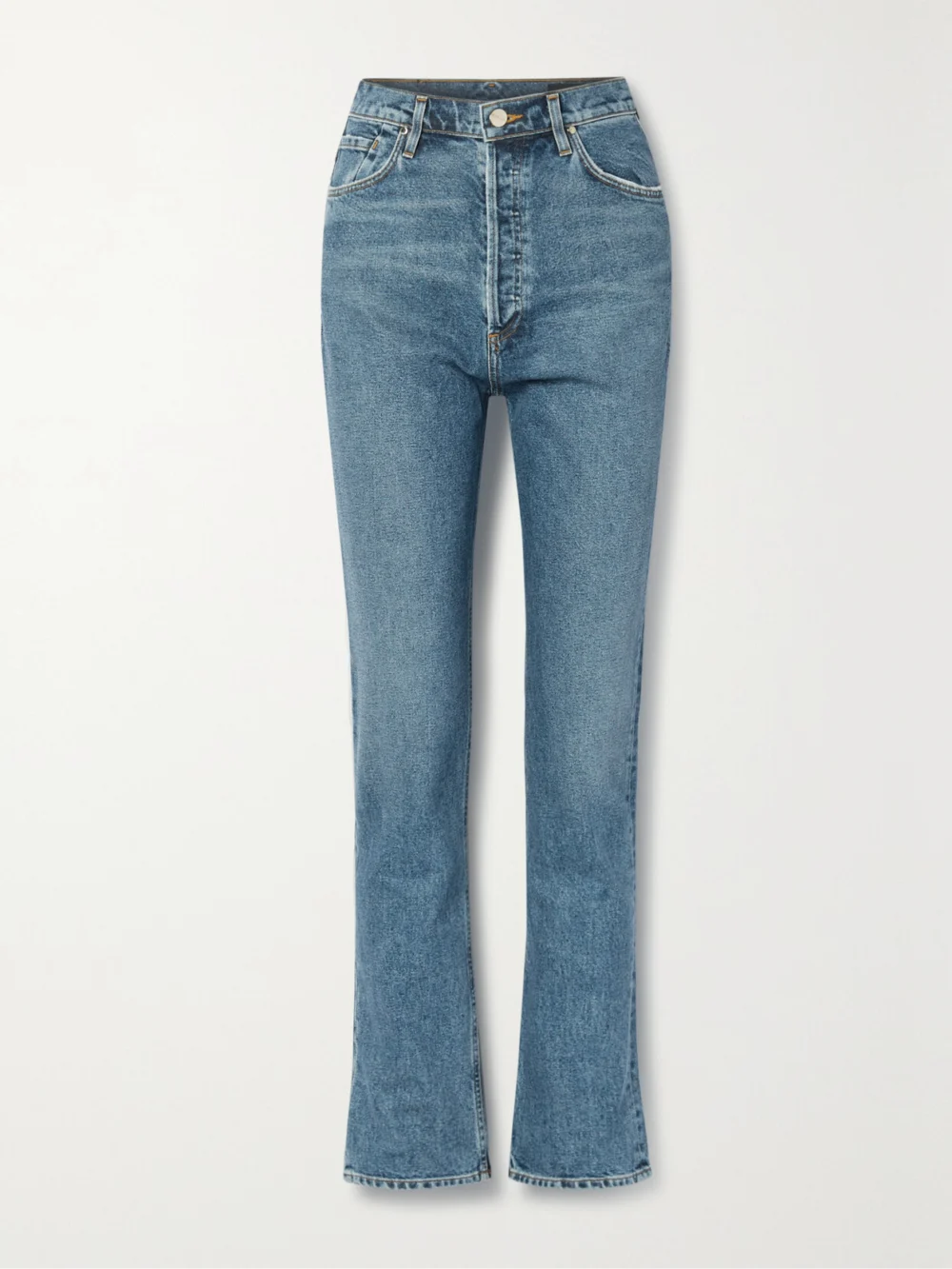 Goldsign Lawler High-rise Slim-leg Jeans in blue