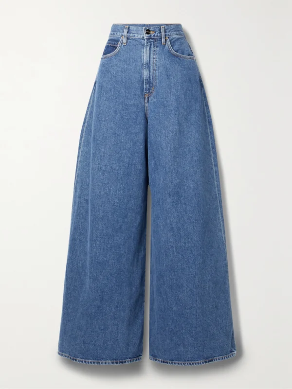 Goldsign The Gaucho Organic High-rise Wide-leg Jeans