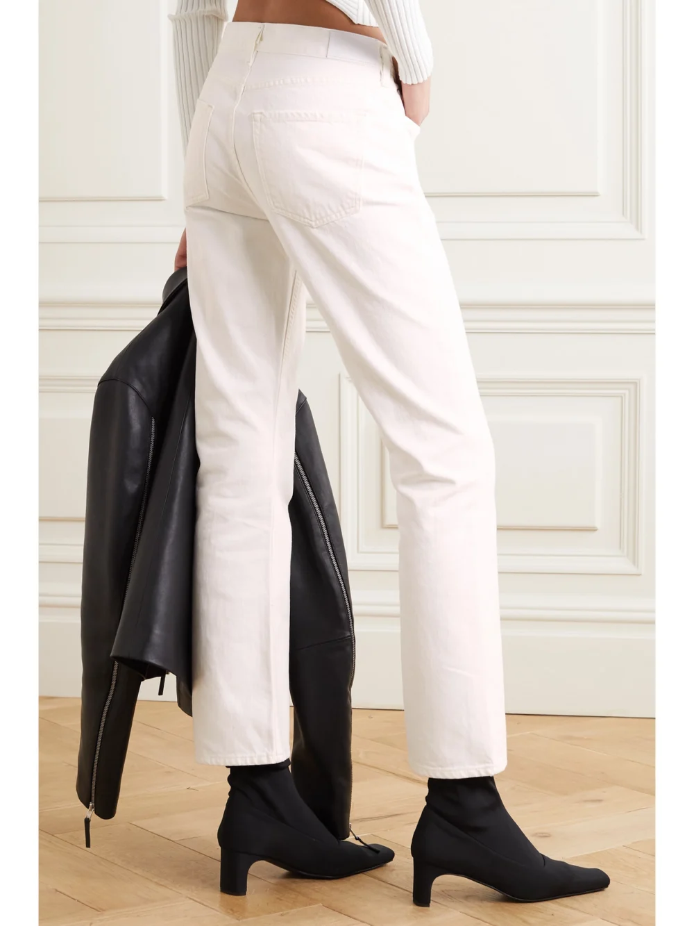 Back view of the Goldsign The Nineties High-rise Bootcut Jeans