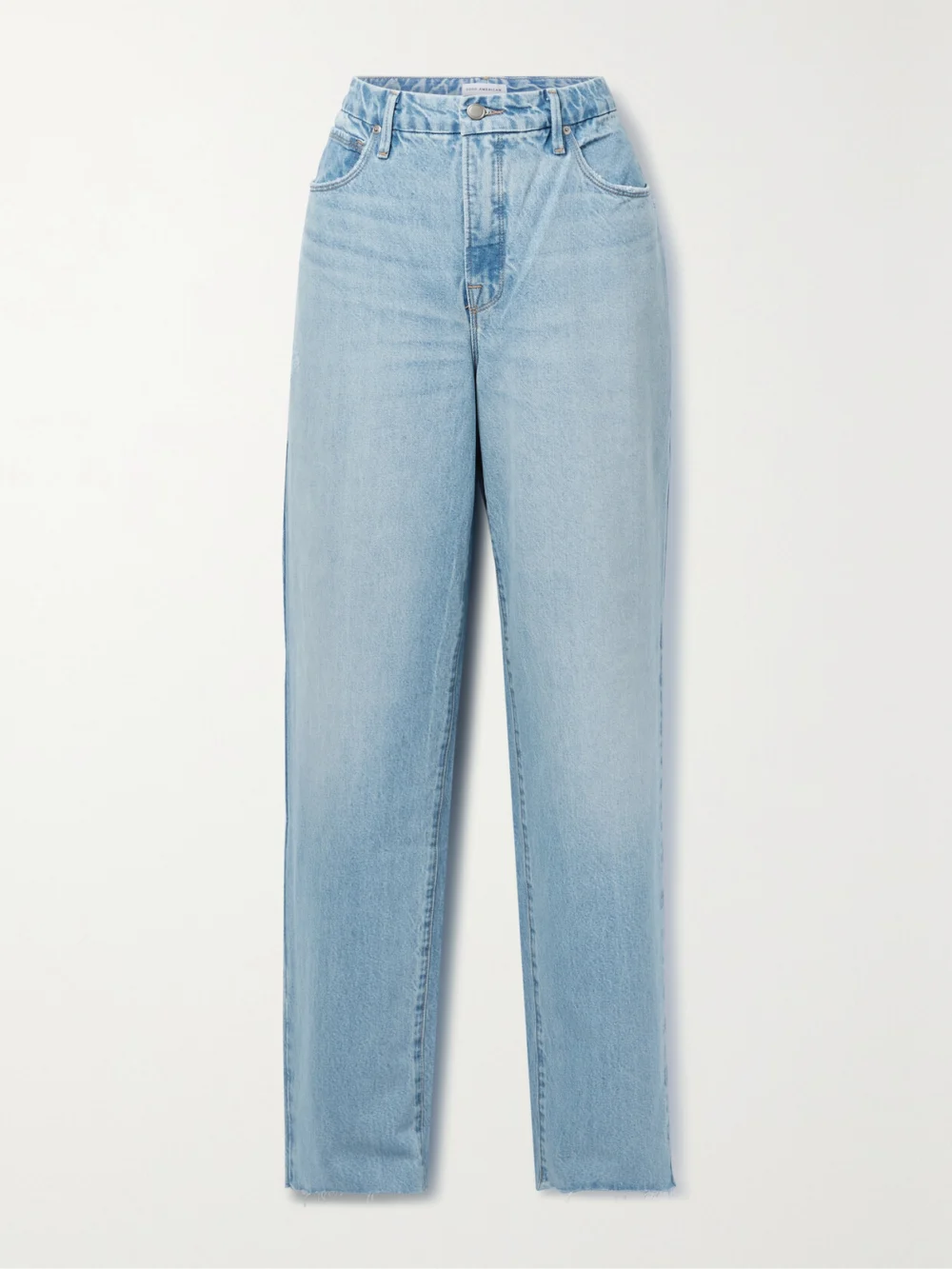 Good American Good 90s High-rise Wide-leg Jeans in mid denim