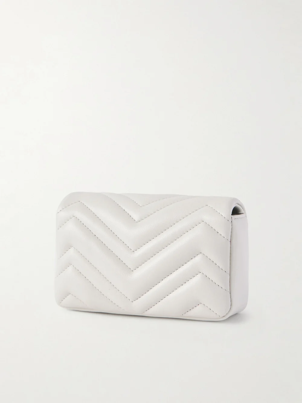 Back view of the Gucci Gg Marmont Mini Matelassé Leather Shoulder Bag