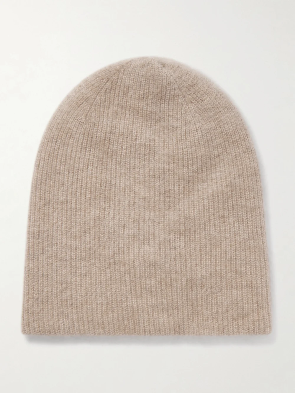 Guest In Residence Grizzly Reversible Ribbed Brushed-cashmere Beanie in taupe