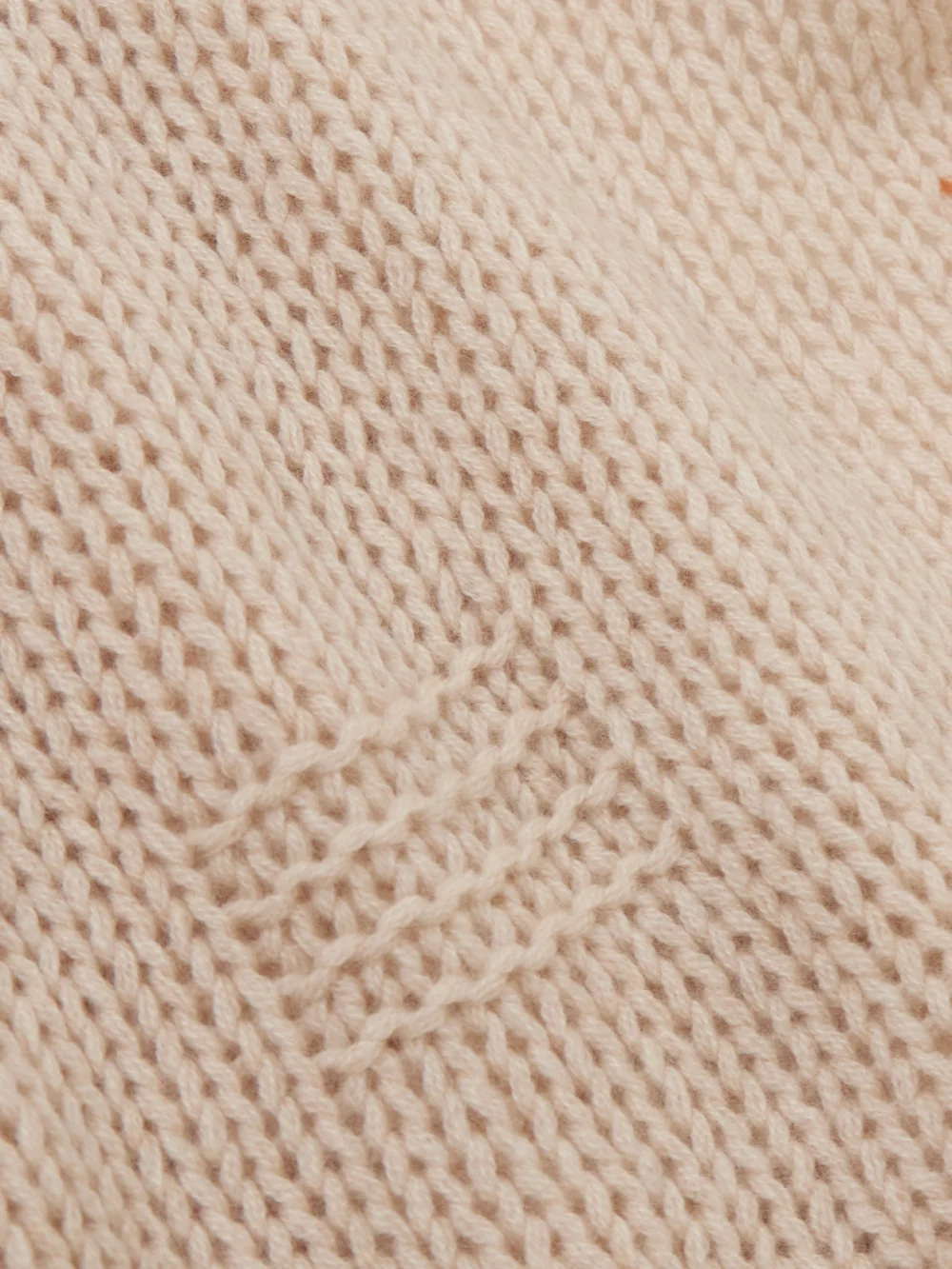 Close-up detail of the Guest In Residence The Blanket Ribbed Cashmere Scarf