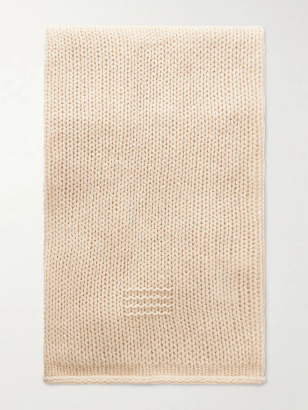Guest In Residence The Blanket Ribbed Cashmere Scarf in sand