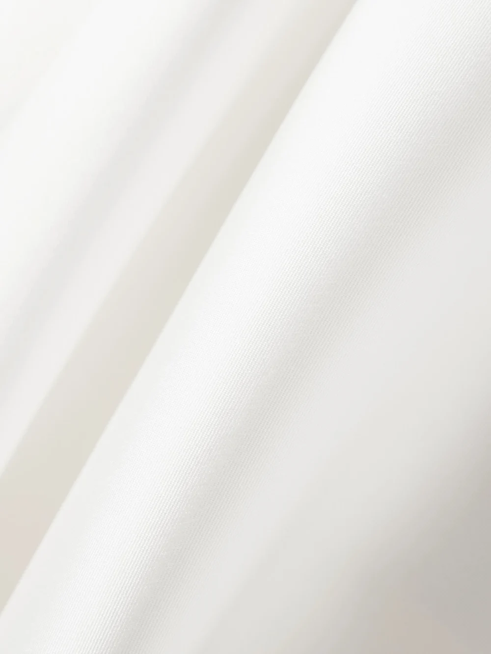 Close-up detail of the Halfpenny London Juno Strapless Mikado Mini Dress