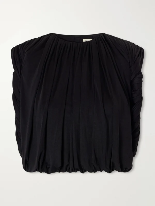 Heirlome Effie Gathered Silk-jersey Tank