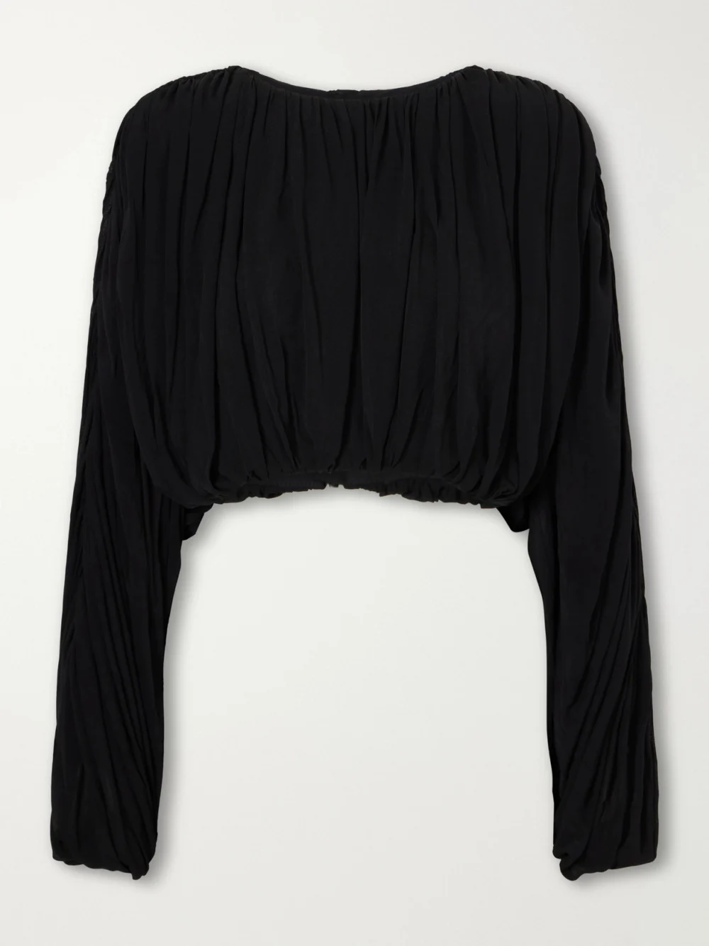 Heirlome Micka Jersey Draped Blouse in black