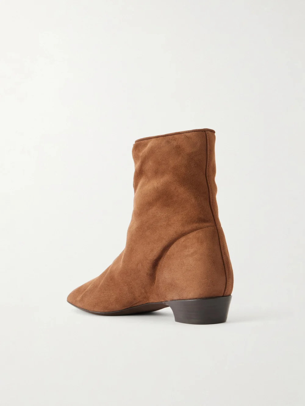 Back view of the Herbert Levine Easy Does It 25 Suede Ankle Boots