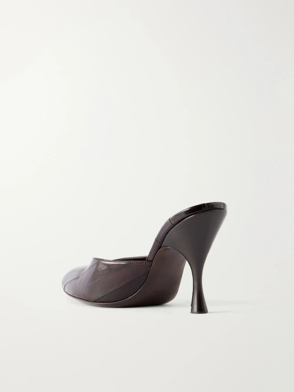 Back view of the Herbert Levine Sitting Pretty 95 Textured-leather Pumps