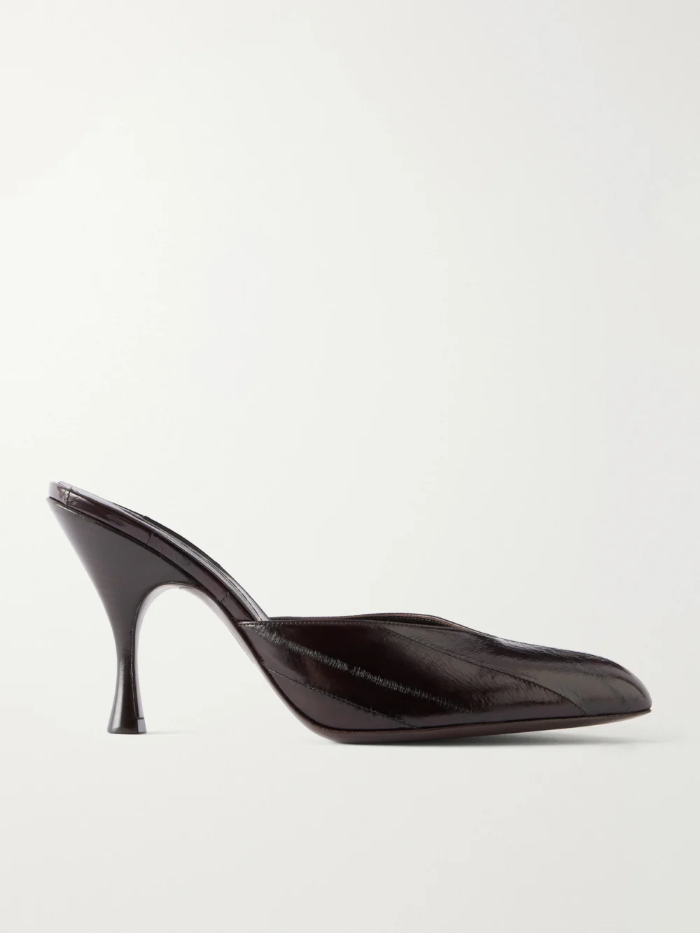 Herbert Levine Sitting Pretty 95 Textured-leather Pumps in dark brown