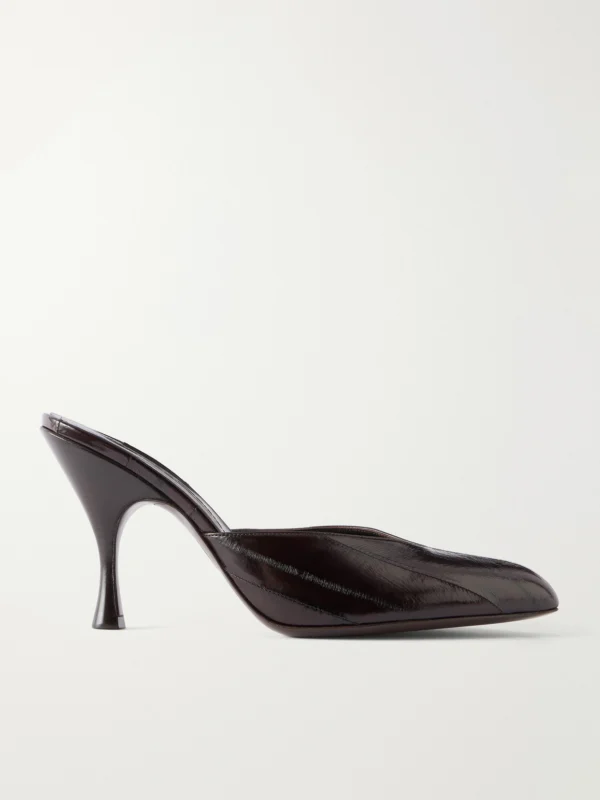 Herbert Levine Sitting Pretty 95 Textured-leather Pumps