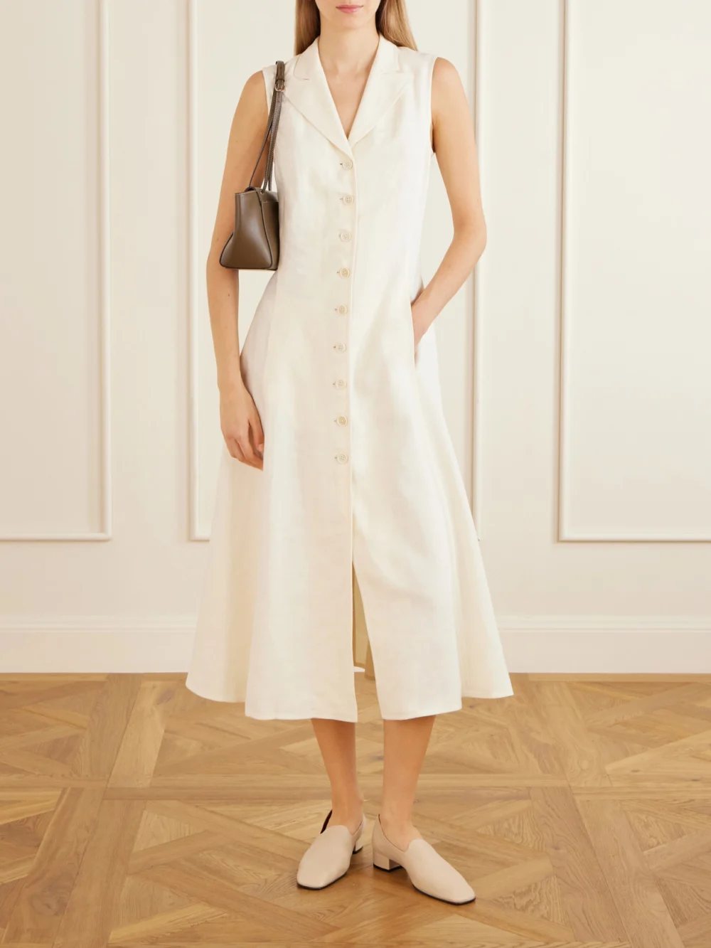 Herbert Levine Soft Touch 35 Leather Loafers, styled view