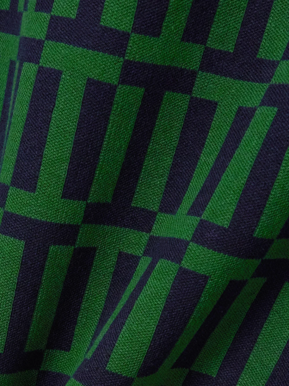 Close-up detail of the High Sport Asher Cotton-blend Jacquard Tank