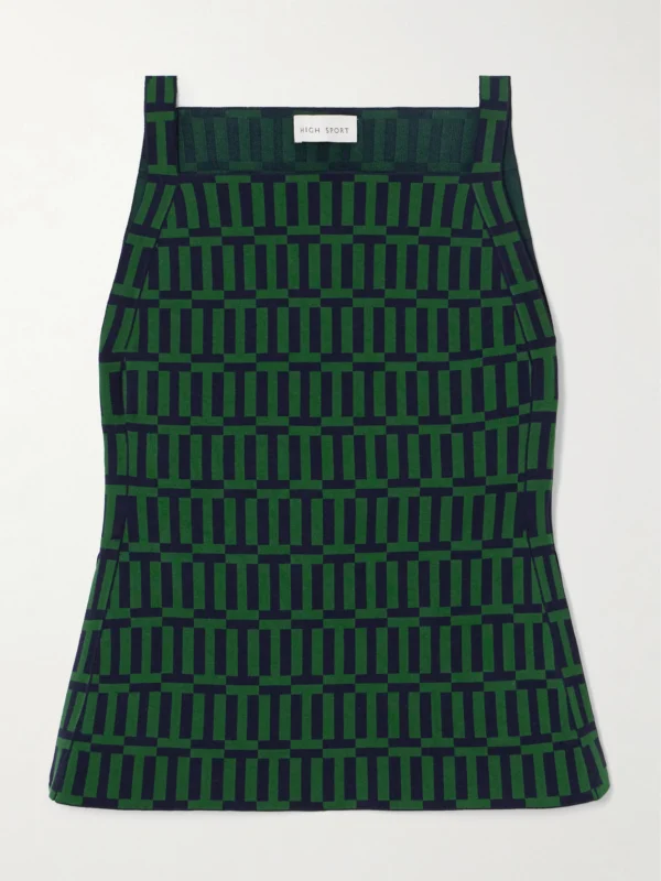 High Sport Asher Cotton-blend Jacquard Tank