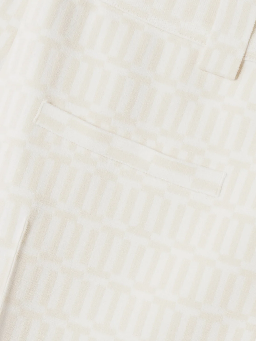 Close-up detail of the High Sport Charlie Cotton-blend Jacquard Slim-leg Pants