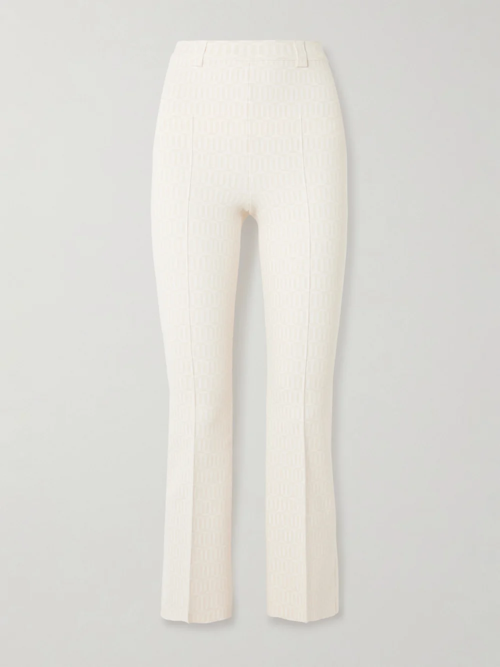 High Sport Charlie Cotton-blend Jacquard Slim-leg Pants in ivory