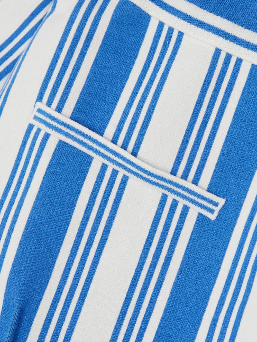 Close-up detail of the High Sport Louis Cropped Striped Cotton-blend Straight-leg Pants
