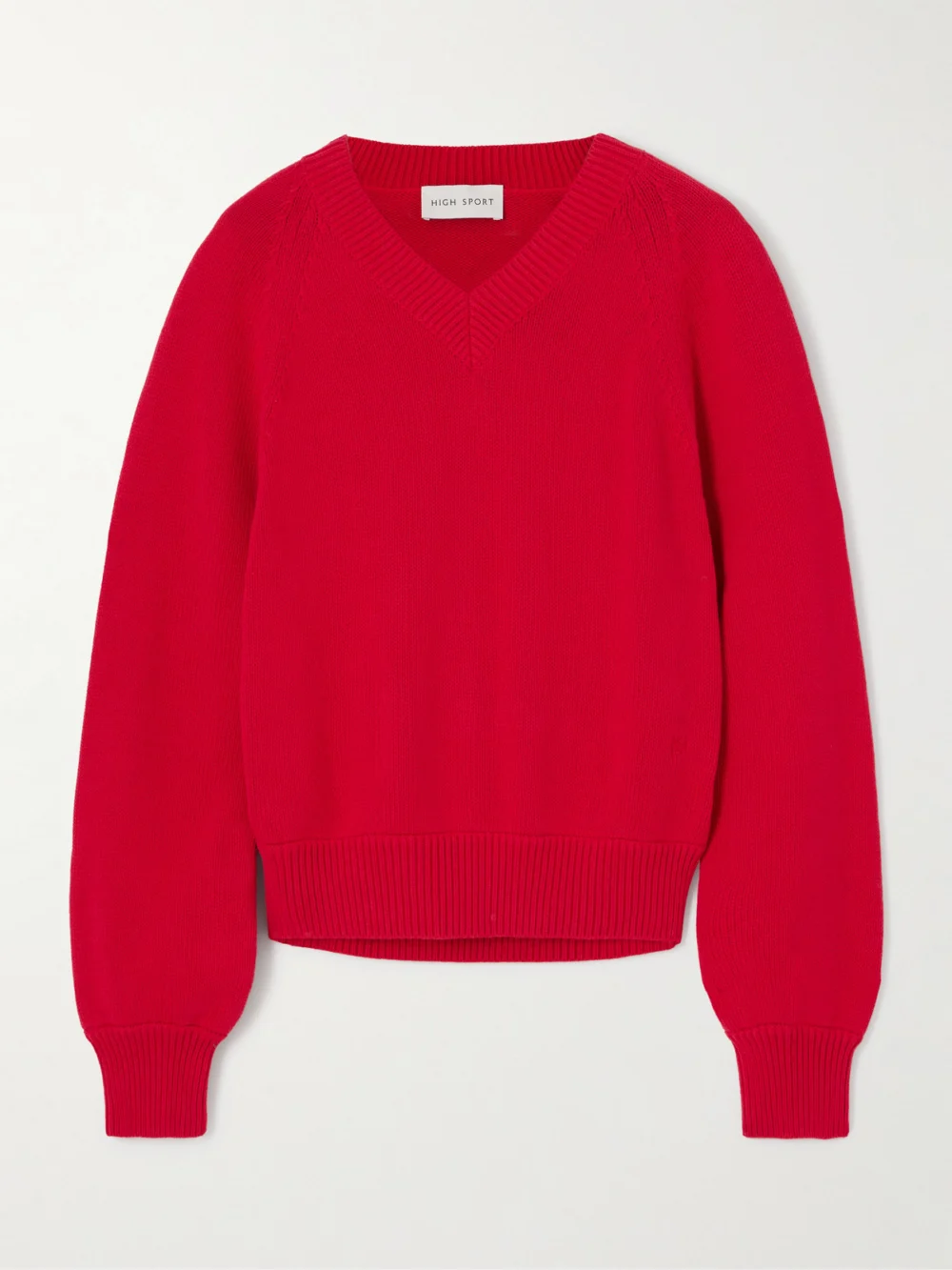 High Sport Veronica Cotton Sweater in red