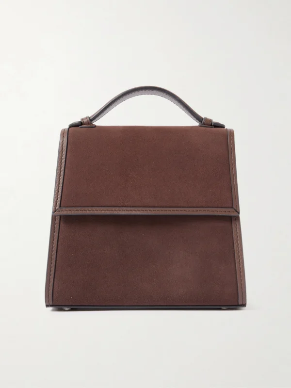 Hunting Season Small Leather-trimed Suede Tote
