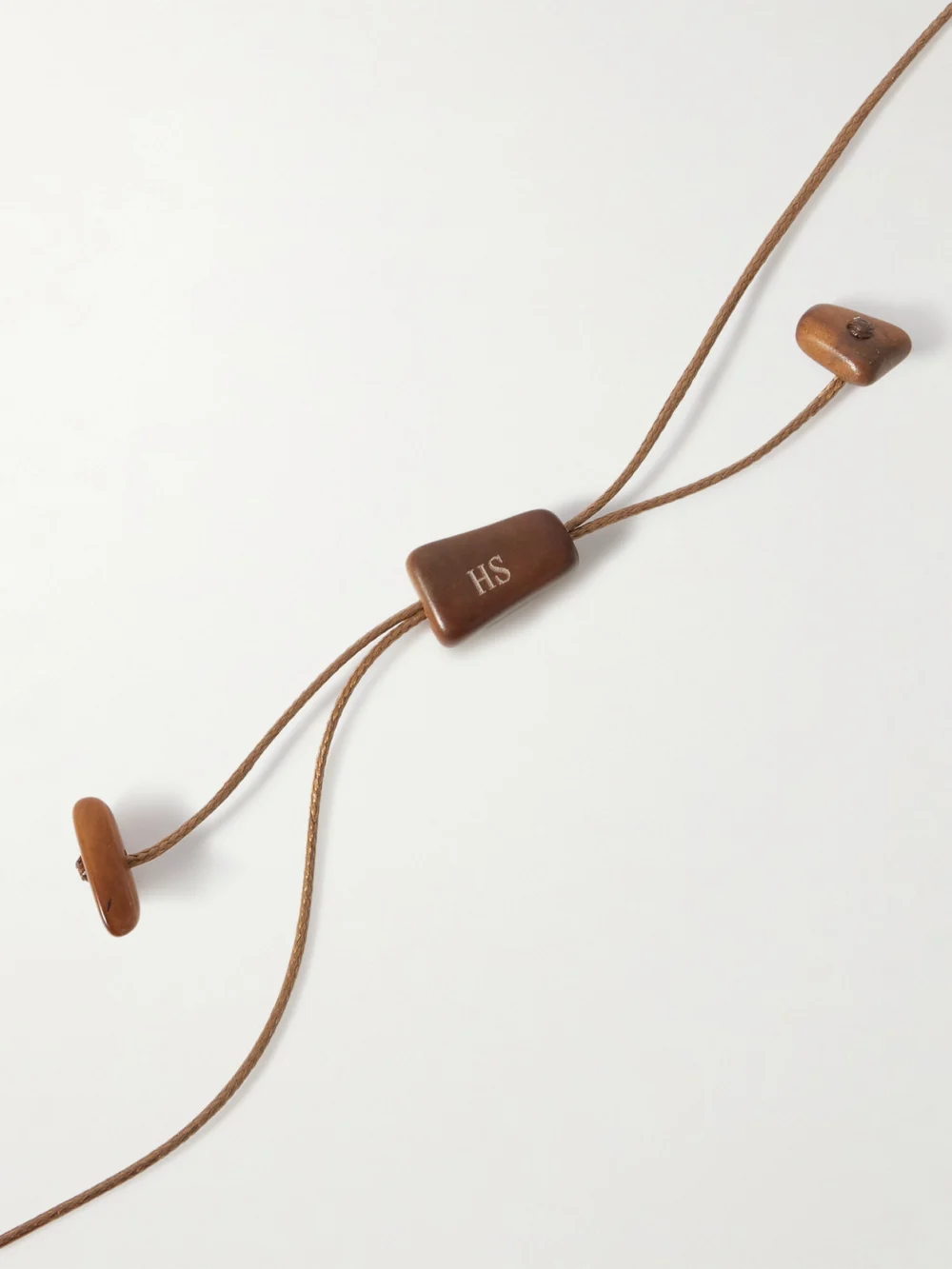 Back view of the Hunting Season The Choker Tagua and Leather Necklace