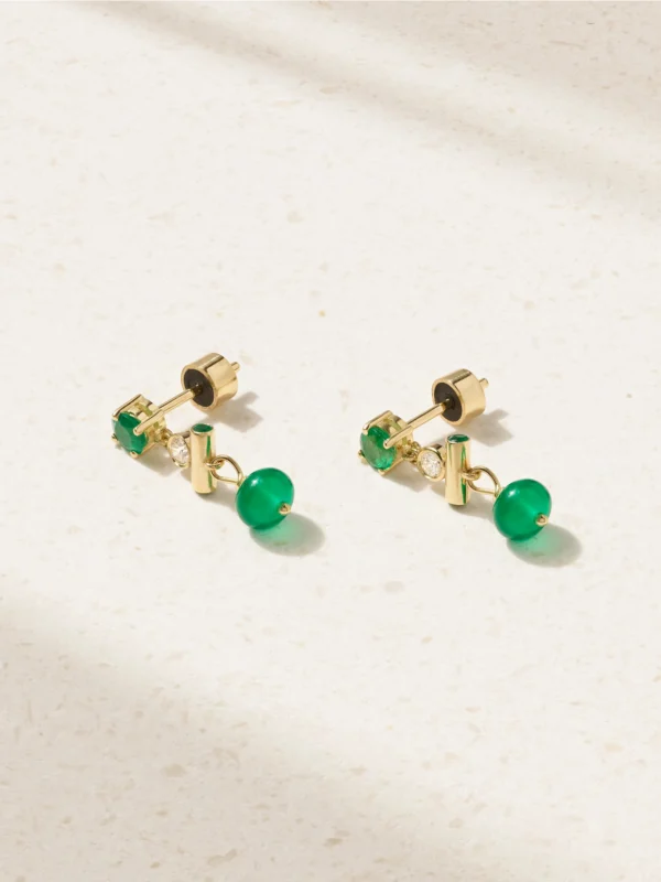 Ileana Makri 18-karat Gold Multi-stone Earrings