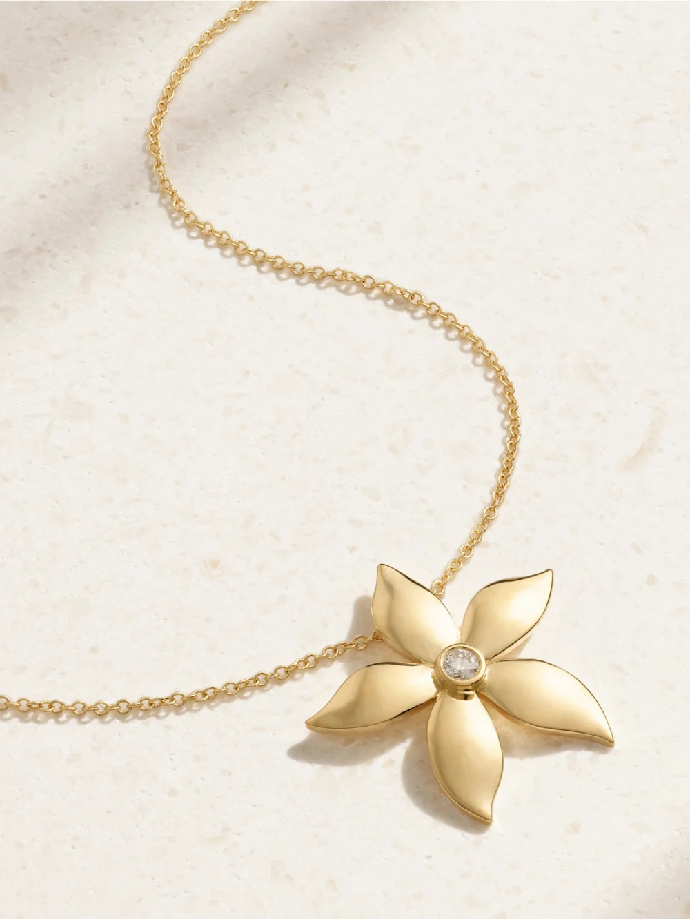 Ileana Makri Blossom 18-karat Gold Diamond Necklace