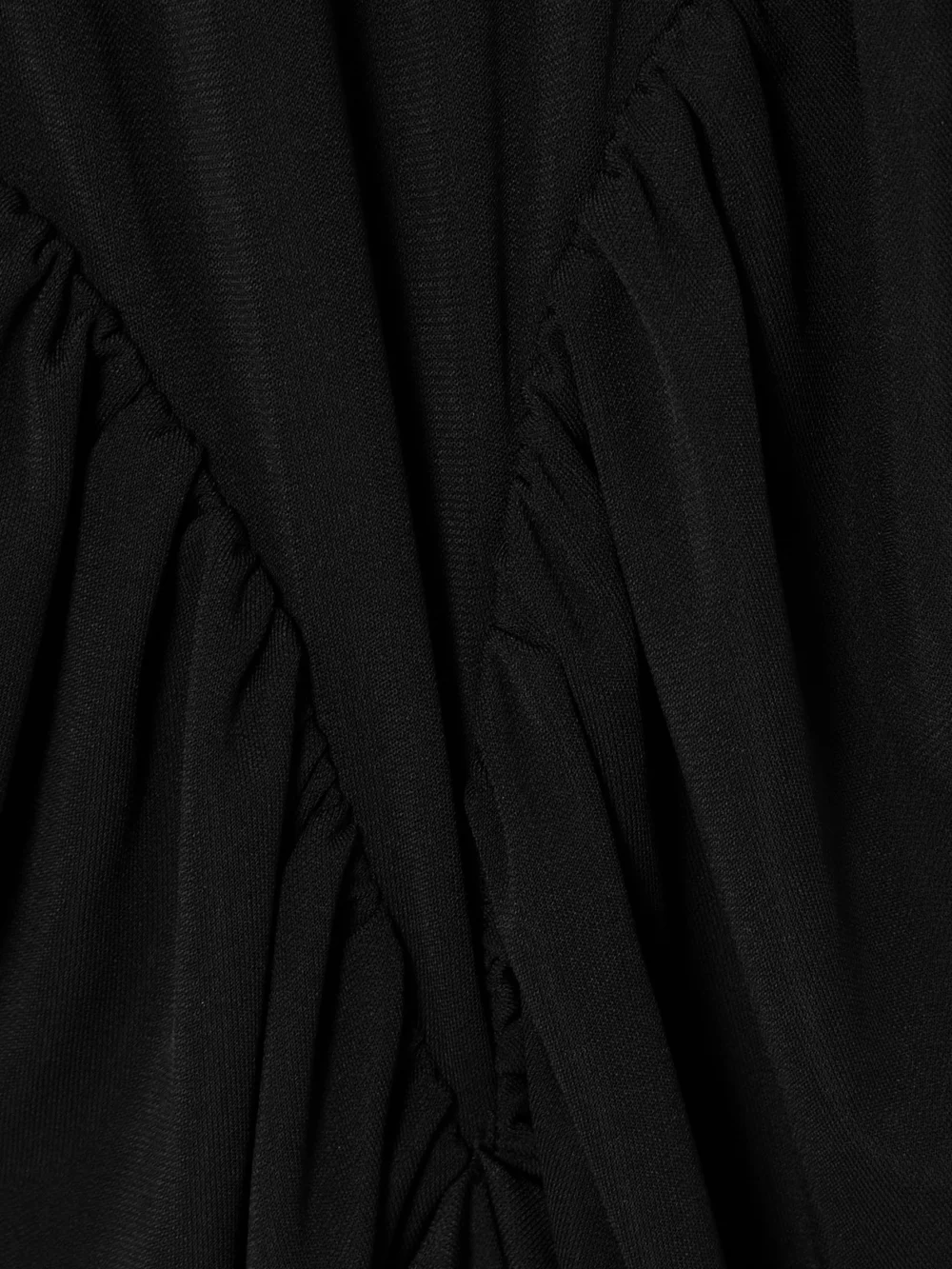 Close-up detail of the Ilkyaz Ozel Darja Draped Stretch-jersey Gown