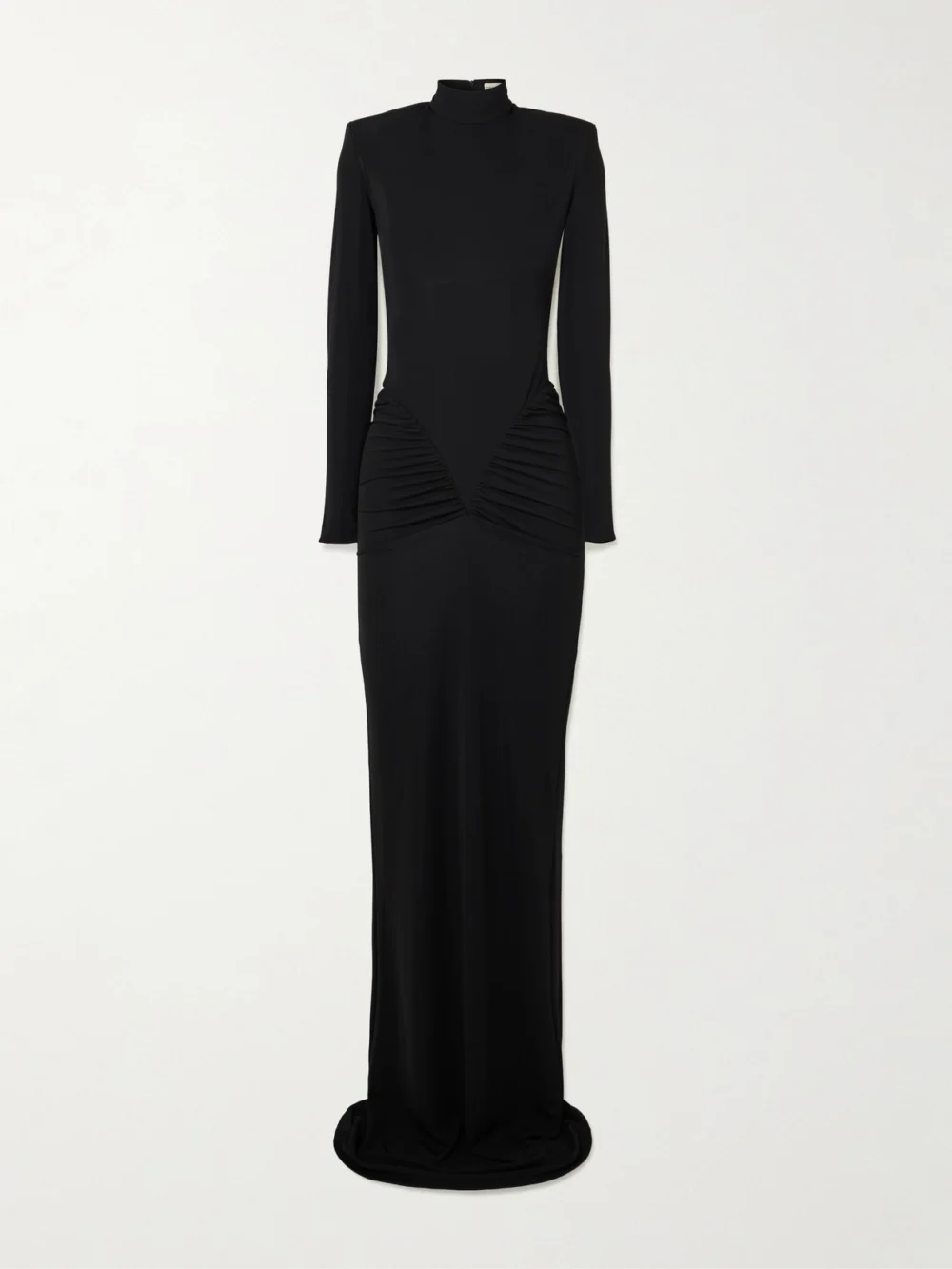 Ilkyaz Ozel Darja Draped Stretch-jersey Gown in black
