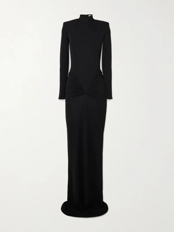 Ilkyaz Ozel Darja Draped Stretch-jersey Gown