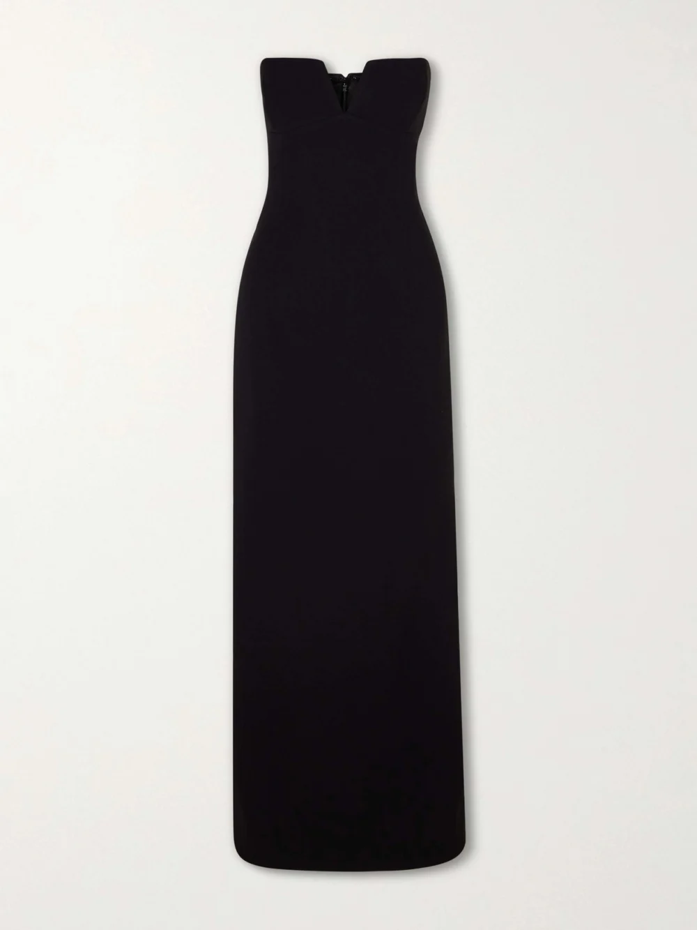 Ilkyaz Ozel Ecliptica Strapless Gown in black