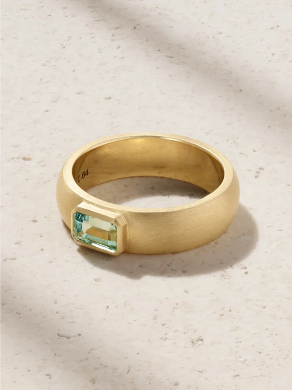 Irene Neuwirth Gem Drop 18-karat Gold Emerald Ring