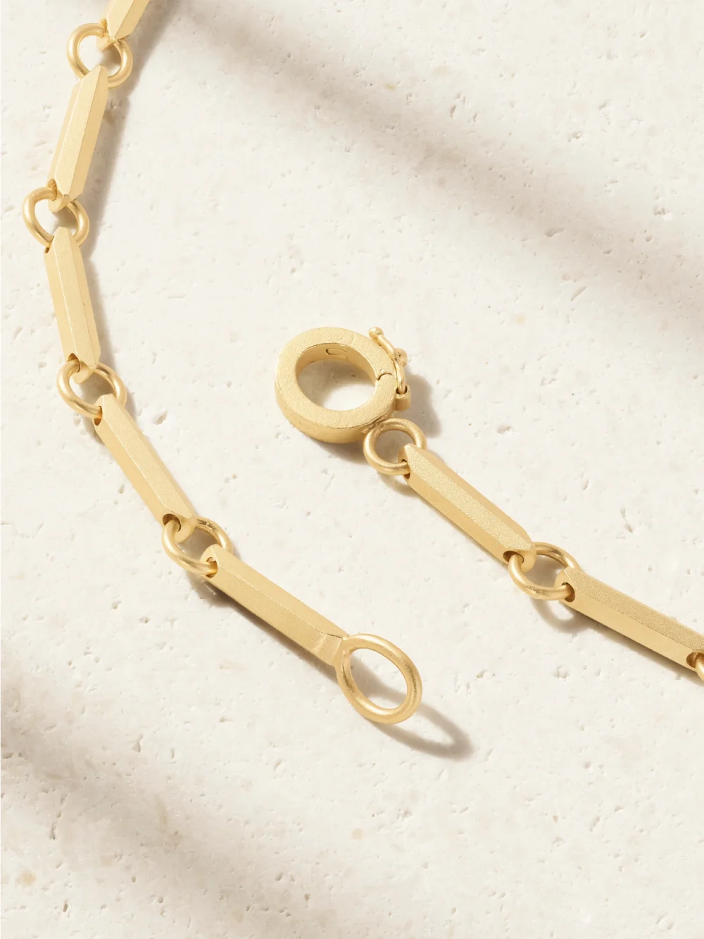 Back view of the Irene Neuwirth Heroic 18-karat Gold Emerald Necklace