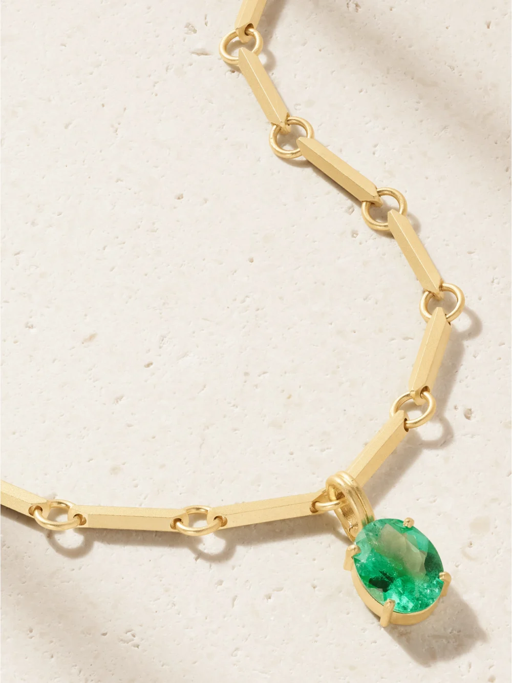 Irene Neuwirth Heroic 18-karat Gold Emerald Necklace