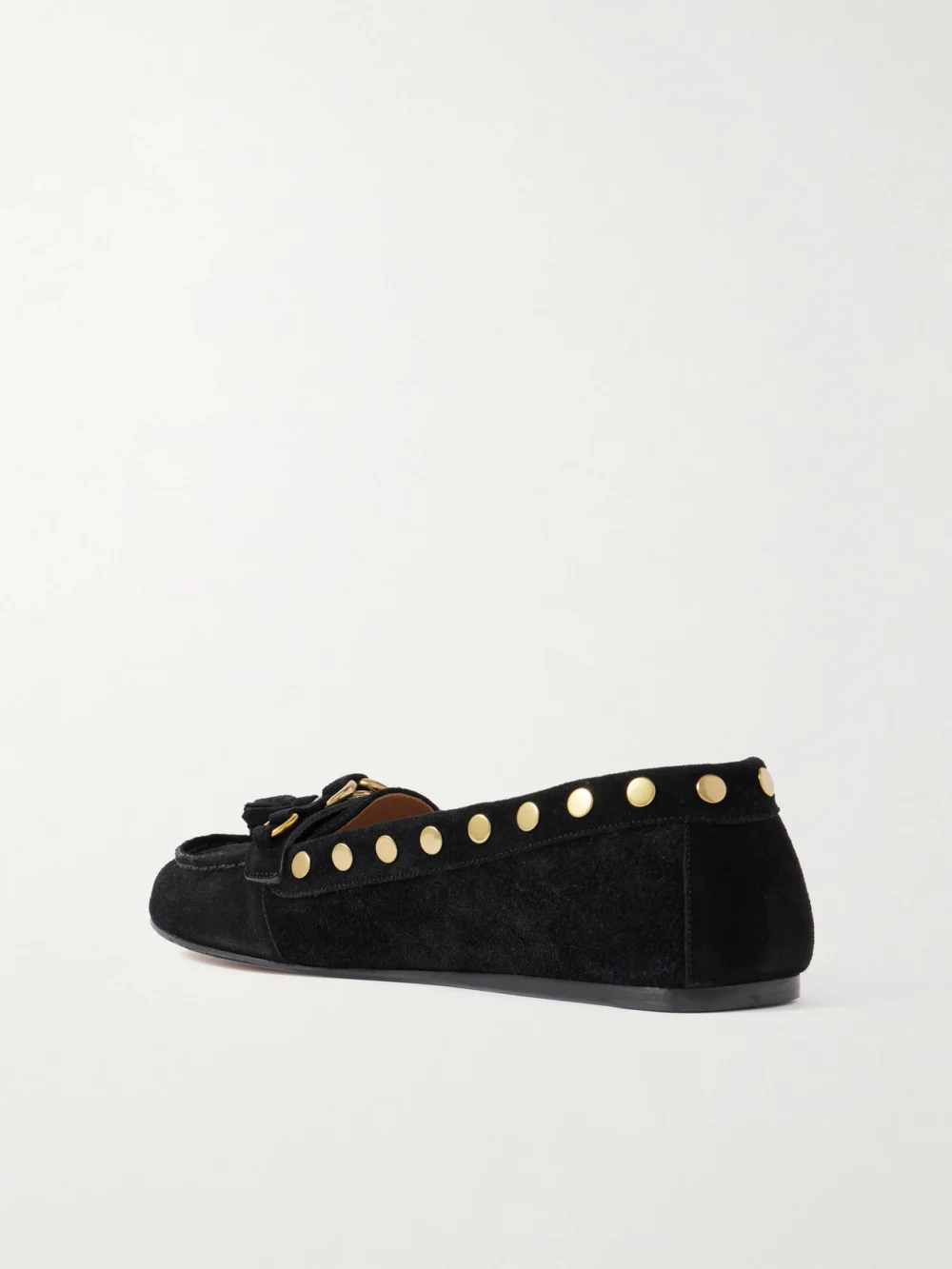 Back view of the Isabel Marant Faxel Embellished Suede Loafers